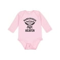 thumbnail image 1 of Inktastic Handpicked for Earth by My Aunt in Heaven with Angel Wings Boys or Girls Long Sleeve Baby Bodysuit, 1 of 5