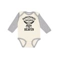 thumbnail image 1 of Inktastic Handpicked for Earth by My Aunt in Heaven with Angel Wings Boys or Girls Long Sleeve Baby Bodysuit, 1 of 5