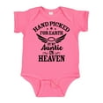 thumbnail image 1 of Inktastic Handpicked for Earth by My Auntie in Heaven with Angel Wings Boys or Girls Baby Bodysuit, 1 of 5