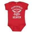 thumbnail image 1 of Inktastic Handpicked for Earth by My Auntie in Heaven with Angel Wings Boys or Girls Baby Bodysuit, 1 of 5