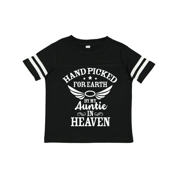 Inktastic Handpicked for Earth by My Auntie in Heaven with Angel Wings Boys or Girls Toddler T-Shirt