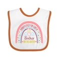 thumbnail image 1 of Inktastic Handpicked for Earth by My Brother in Heaven Rainbow Boys or Girls Baby Bib, 1 of 4