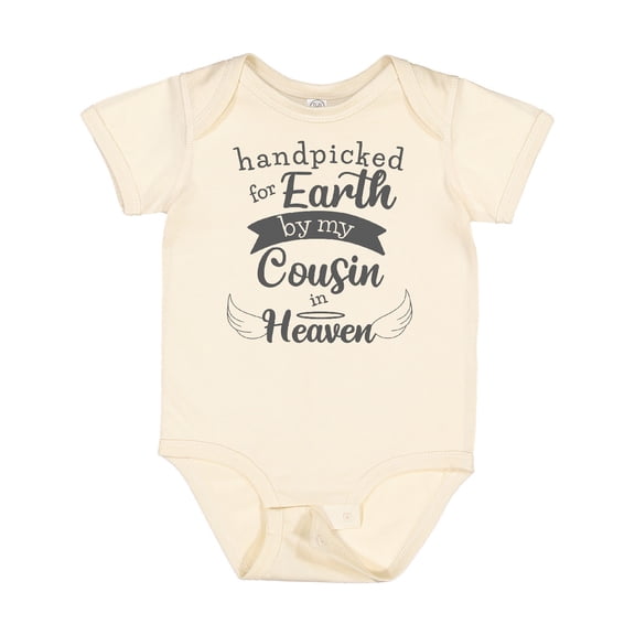Inktastic Handpicked for Earth by My Cousin in Heaven Memorial Boys or Girls Baby Bodysuit