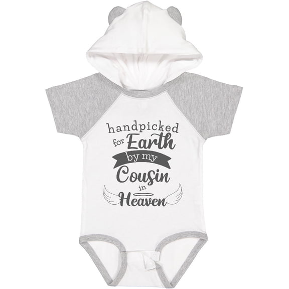 Inktastic Handpicked for Earth by My Cousin in Heaven Memorial Boys or Girls Baby Bodysuit