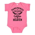 thumbnail image 1 of Inktastic Handpicked for Earth by My Cousin in Heaven with Angel Wings Boys or Girls Baby Bodysuit, 1 of 5