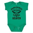 thumbnail image 1 of Inktastic Handpicked for Earth by My Cousin in Heaven with Angel Wings Boys or Girls Baby Bodysuit, 1 of 5