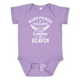 thumbnail image 1 of Inktastic Handpicked for Earth by My Cousin in Heaven with Angel Wings Boys or Girls Baby Bodysuit, 1 of 5