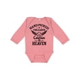 thumbnail image 1 of Inktastic Handpicked for Earth by My Cousin in Heaven with Angel Wings Boys or Girls Long Sleeve Baby Bodysuit, 1 of 5