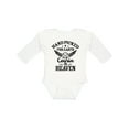 thumbnail image 1 of Inktastic Handpicked for Earth by My Cousin in Heaven with Angel Wings Boys or Girls Long Sleeve Baby Bodysuit, 1 of 5