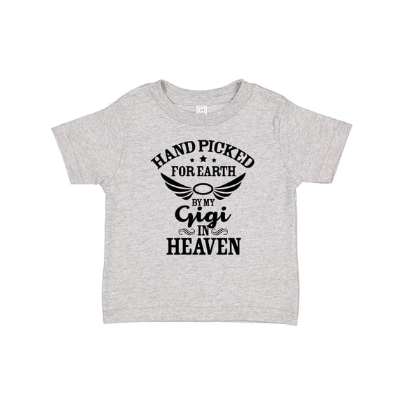 Inktastic Handpicked for Earth by My Gigi in Heaven with Angel Wings Boys or Girls Baby T-Shirt