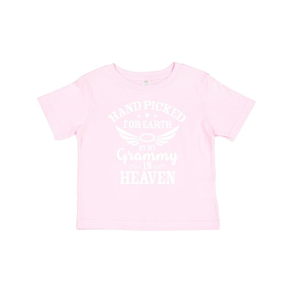 Inktastic Handpicked for Earth by My Grammy in Heaven with Angel Wings Boys or Girls Baby T-Shirt