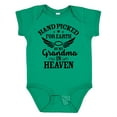 thumbnail image 1 of Inktastic Handpicked for Earth by My Grandma in Heaven Angel Wings Boys or Girls Baby Bodysuit, 1 of 5