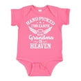 thumbnail image 1 of Inktastic Handpicked for Earth by My Grandma in Heaven Angel Wings Boys or Girls Baby Bodysuit, 1 of 5