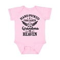 thumbnail image 1 of Inktastic Handpicked for Earth by My Grandma in Heaven Angel Wings Boys or Girls Baby Bodysuit, 1 of 5