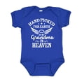 thumbnail image 1 of Inktastic Handpicked for Earth by My Grandma in Heaven Angel Wings Boys or Girls Baby Bodysuit, 1 of 5