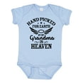 thumbnail image 1 of Inktastic Handpicked for Earth by My Grandma in Heaven Angel Wings Boys or Girls Baby Bodysuit, 1 of 5