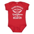 thumbnail image 1 of Inktastic Handpicked for Earth by My Grandma in Heaven Angel Wings Boys or Girls Baby Bodysuit, 1 of 5