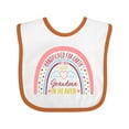 thumbnail image 1 of Inktastic Handpicked for Earth by My Grandma in Heaven Rainbow Boys or Girls Baby Bib, 1 of 4