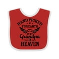 thumbnail image 1 of Inktastic Handpicked for Earth by My Grandpa in Heaven Angel Wings Boys or Girls Baby Bib, 1 of 4