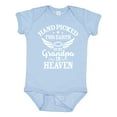 thumbnail image 1 of Inktastic Handpicked for Earth by My Grandpa in Heaven Angel Wings Boys or Girls Baby Bodysuit, 1 of 5