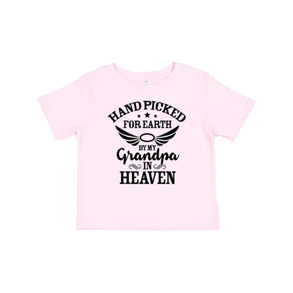 Inktastic Handpicked for Earth by My Grandpa in Heaven Angel Wings Boys or Girls Baby T-Shirt