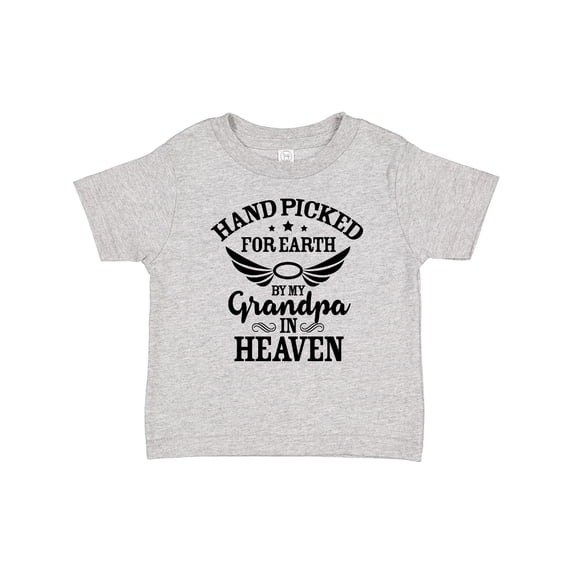 Inktastic Handpicked for Earth by My Grandpa in Heaven Angel Wings Boys or Girls Baby T-Shirt