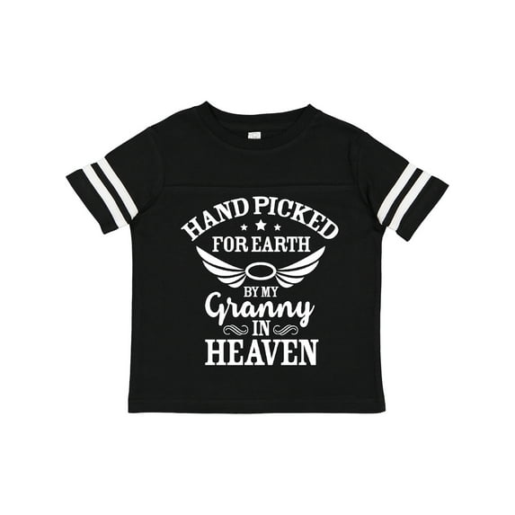 Inktastic Handpicked for Earth by My Granny in Heaven with Angel Wings Boys or Girls Toddler T-Shirt