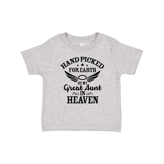 Inktastic Handpicked for Earth by My Great Aunt in Heaven Boys or Girls Baby T-Shirt
