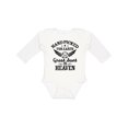 thumbnail image 1 of Inktastic Handpicked for Earth by My Great Aunt in Heaven Boys or Girls Long Sleeve Baby Bodysuit, 1 of 5