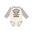 thumbnail image 1 of Inktastic Handpicked for Earth by My Great Aunt in Heaven Boys or Girls Long Sleeve Baby Bodysuit, 1 of 5