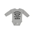 thumbnail image 1 of Inktastic Handpicked for Earth by My Great Aunt in Heaven Boys or Girls Long Sleeve Baby Bodysuit, 1 of 5
