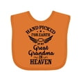 thumbnail image 1 of Inktastic Handpicked for Earth by My Great Grandma in Heaven Boys or Girls Baby Bib, 1 of 4