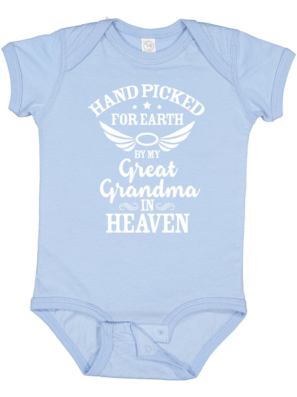 Inktastic Handpicked for Earth by My Great Grandma in Heaven Boys or Girls Baby Bodysuit
