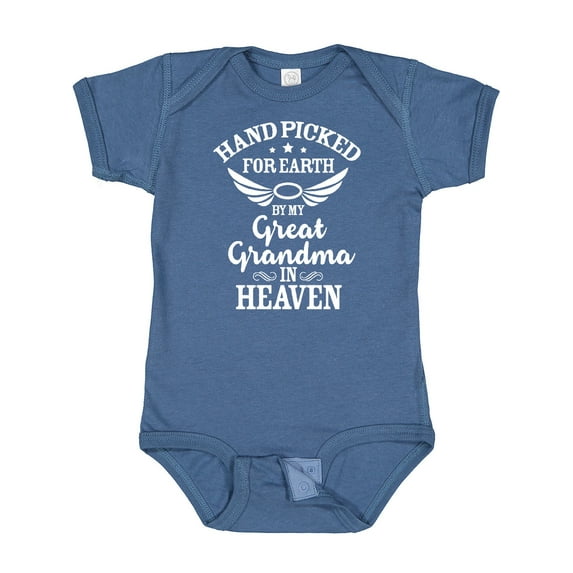 Inktastic Handpicked for Earth by My Great Grandma in Heaven Boys or Girls Baby Bodysuit