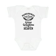 Inktastic Handpicked for Earth by My Great Grandma in Heaven Boys or Girls Baby Bodysuit