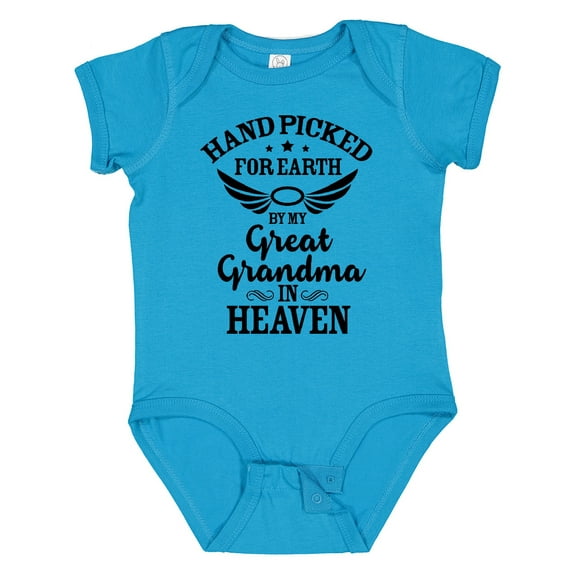 Inktastic Handpicked for Earth by My Great Grandma in Heaven Boys or Girls Baby Bodysuit