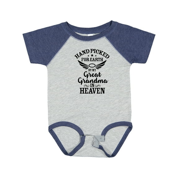 Inktastic Handpicked for Earth by My Great Grandma in Heaven Boys or Girls Baby Bodysuit