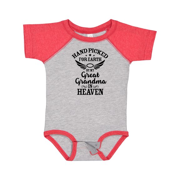 Inktastic Handpicked for Earth by My Great Grandma in Heaven Boys or Girls Baby Bodysuit