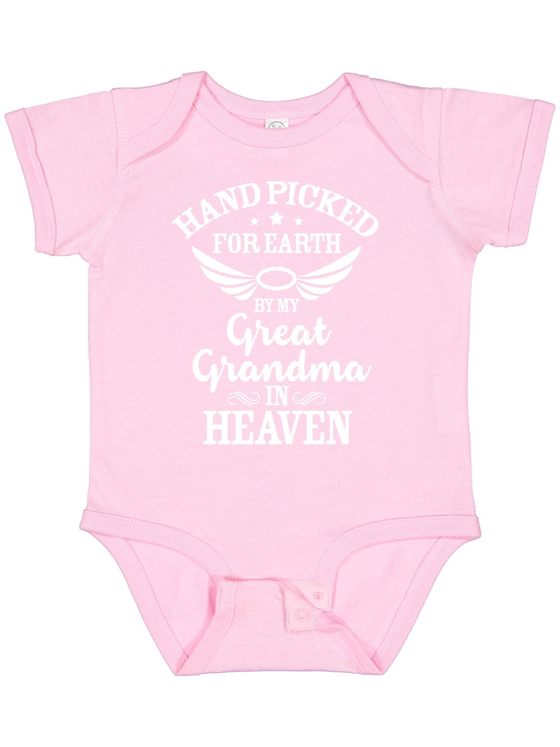 Inktastic Handpicked for Earth by My Great Grandma in Heaven Boys or Girls Baby Bodysuit