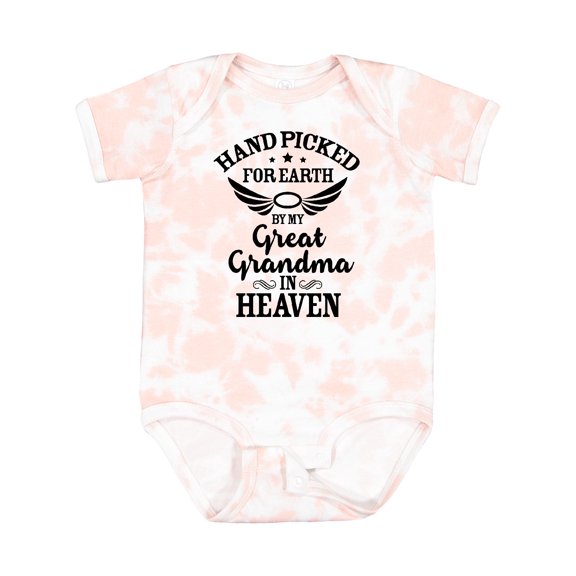 Inktastic Handpicked for Earth by My Great Grandma in Heaven Boys or Girls Baby Bodysuit