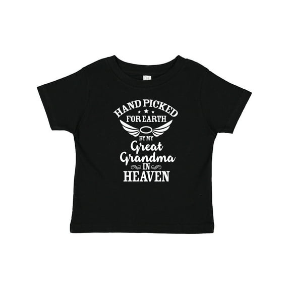 Inktastic Handpicked for Earth by My Great Grandma in Heaven Boys or Girls Baby T-Shirt