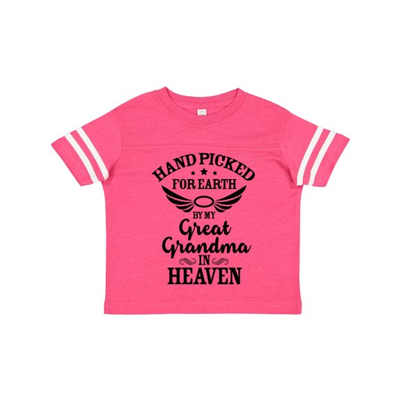 Inktastic Handpicked for Earth by My Great Grandma in Heaven Boys or Girls Toddler T-Shirt