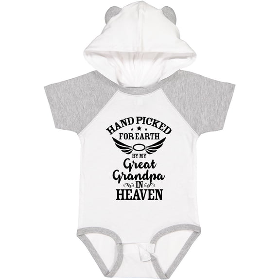 Inktastic Handpicked for Earth by My Great Grandpa in Heaven Boys or Girls Baby Bodysuit
