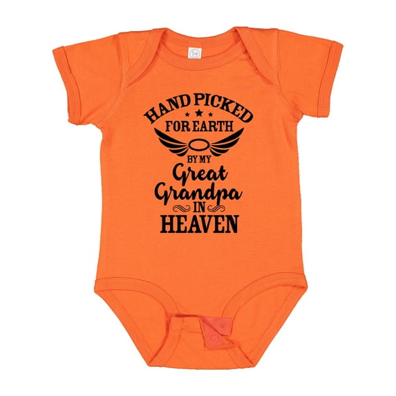 Inktastic Handpicked for Earth by My Great Grandpa in Heaven Boys or Girls Baby Bodysuit