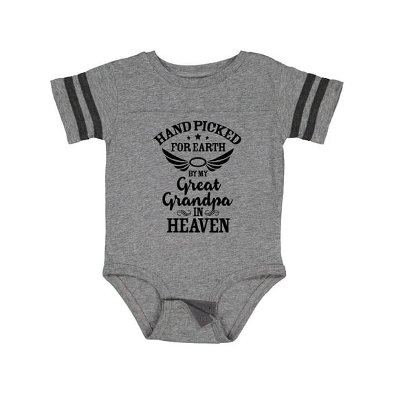 Inktastic Handpicked for Earth by My Great Grandpa in Heaven Boys or Girls Baby Bodysuit