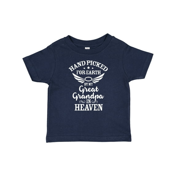 Inktastic Handpicked for Earth by My Great Grandpa in Heaven Boys or Girls Baby T-Shirt