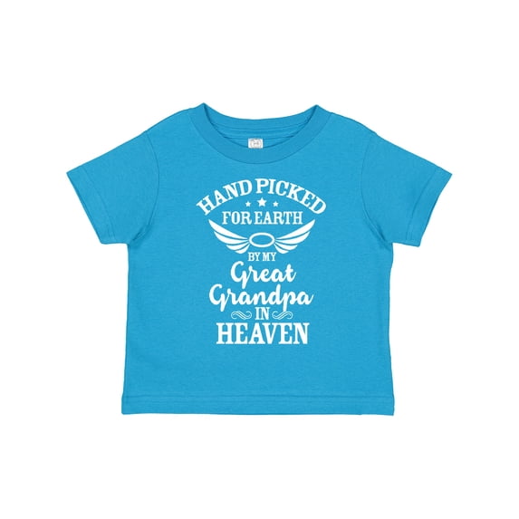 Inktastic Handpicked for Earth by My Great Grandpa in Heaven Boys or Girls Toddler T-Shirt
