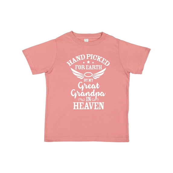 Inktastic Handpicked for Earth by My Great Grandpa in Heaven Boys or Girls Toddler T-Shirt