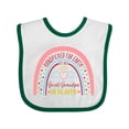 thumbnail image 1 of Inktastic Handpicked for Earth by My Great Grandpa in Heaven Rainbow Boys or Girls Baby Bib, 1 of 4