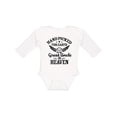 thumbnail image 1 of Inktastic Handpicked for Earth by My Great Uncle in Heaven Boys or Girls Long Sleeve Baby Bodysuit, 1 of 5